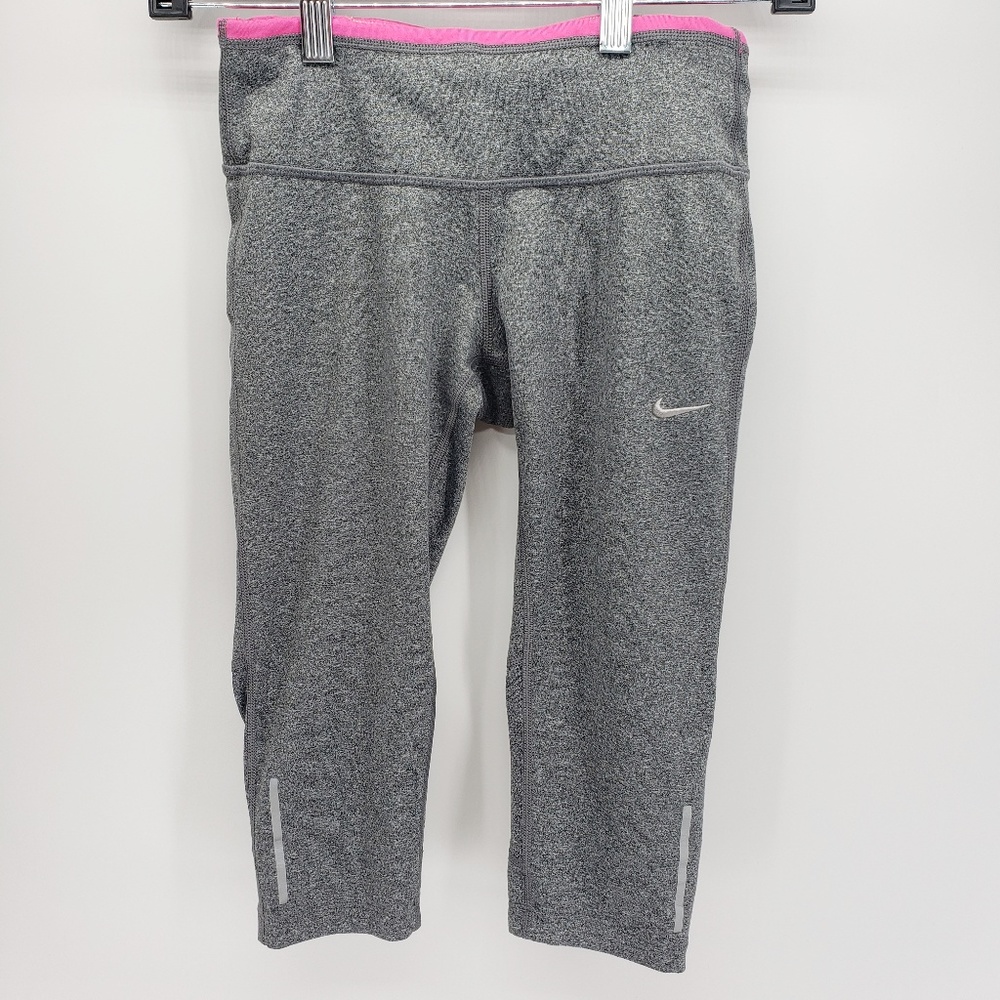 Nike | Dri-Fit Capri Leggings | Gray/Pink - Picture 1 of 4